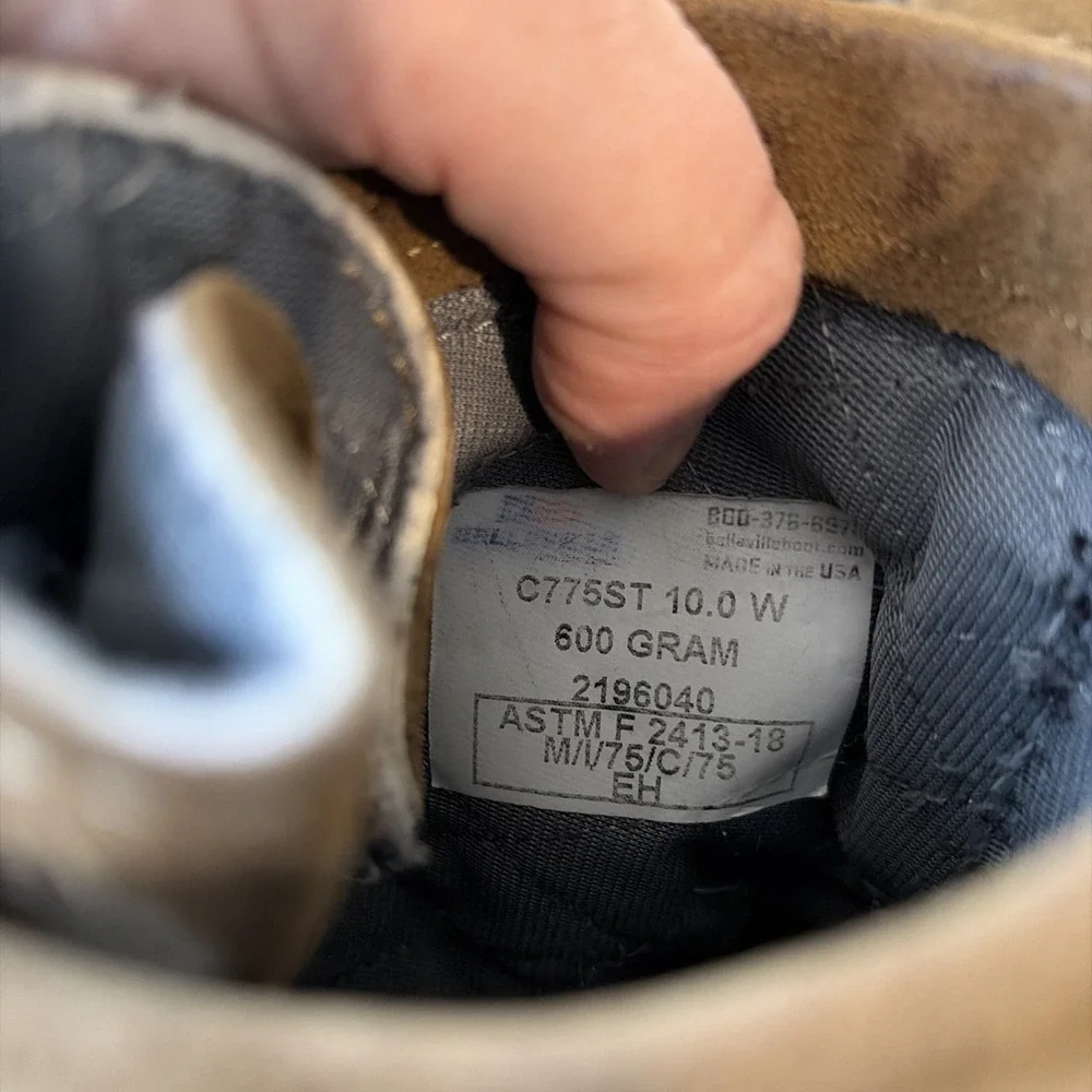 Belleville Flight Boot Men's 10W Steel Toe 600g Goretex Waterproof Coyote‎ Read